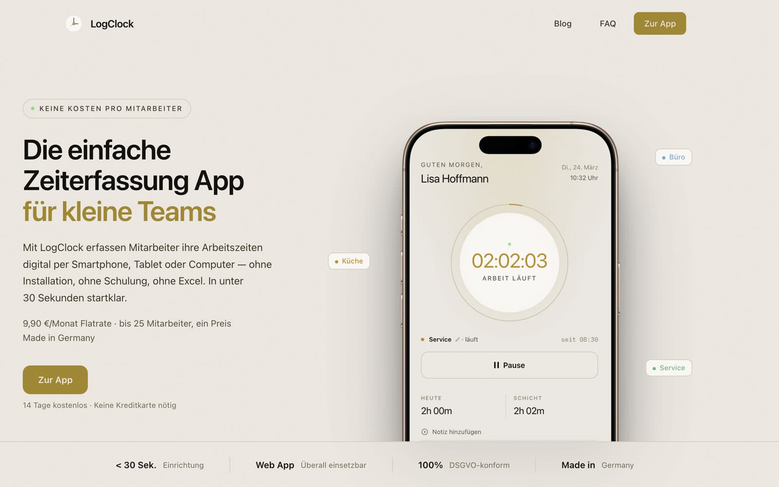 LogClock Screenshot